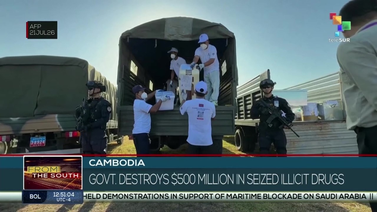 Cambodia | Govt. destroys $500M in seized illicit drugs