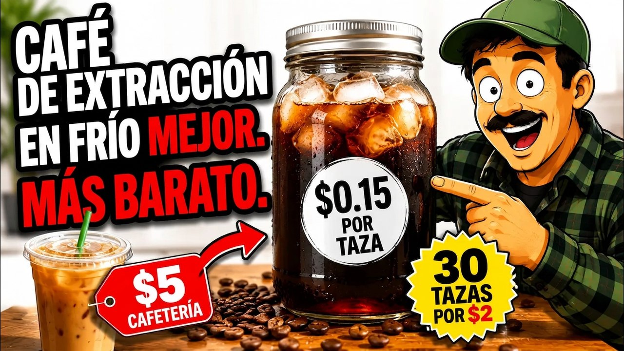 Deja de pagar $6 por café: este cold brew casero te sale en 30 centavos y sabe mejor
