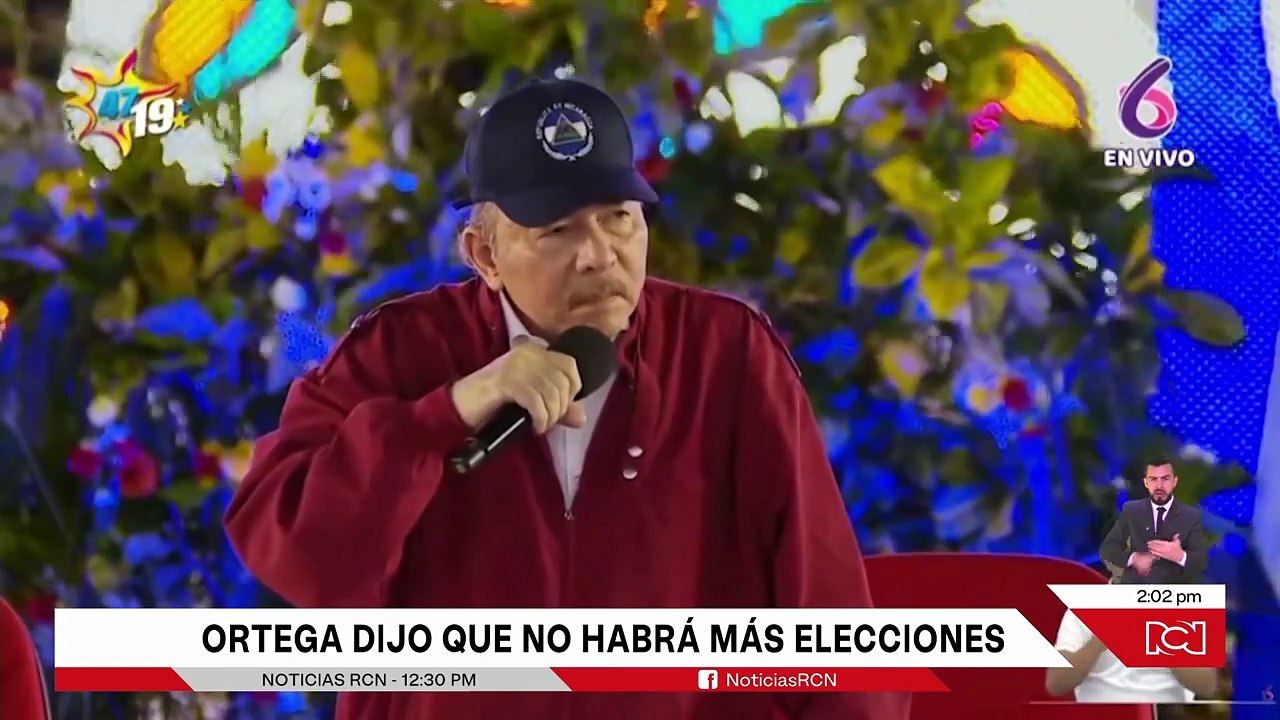 Daniel Ortega descarta elecciones en Nicaragua y EE. UU. responde con condena