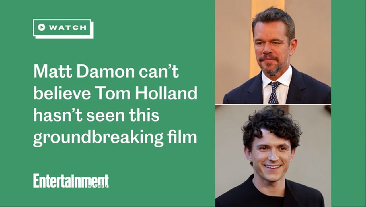 Matt Damon can’t believe Tom Holland hasn’t seen this groundbreaking film