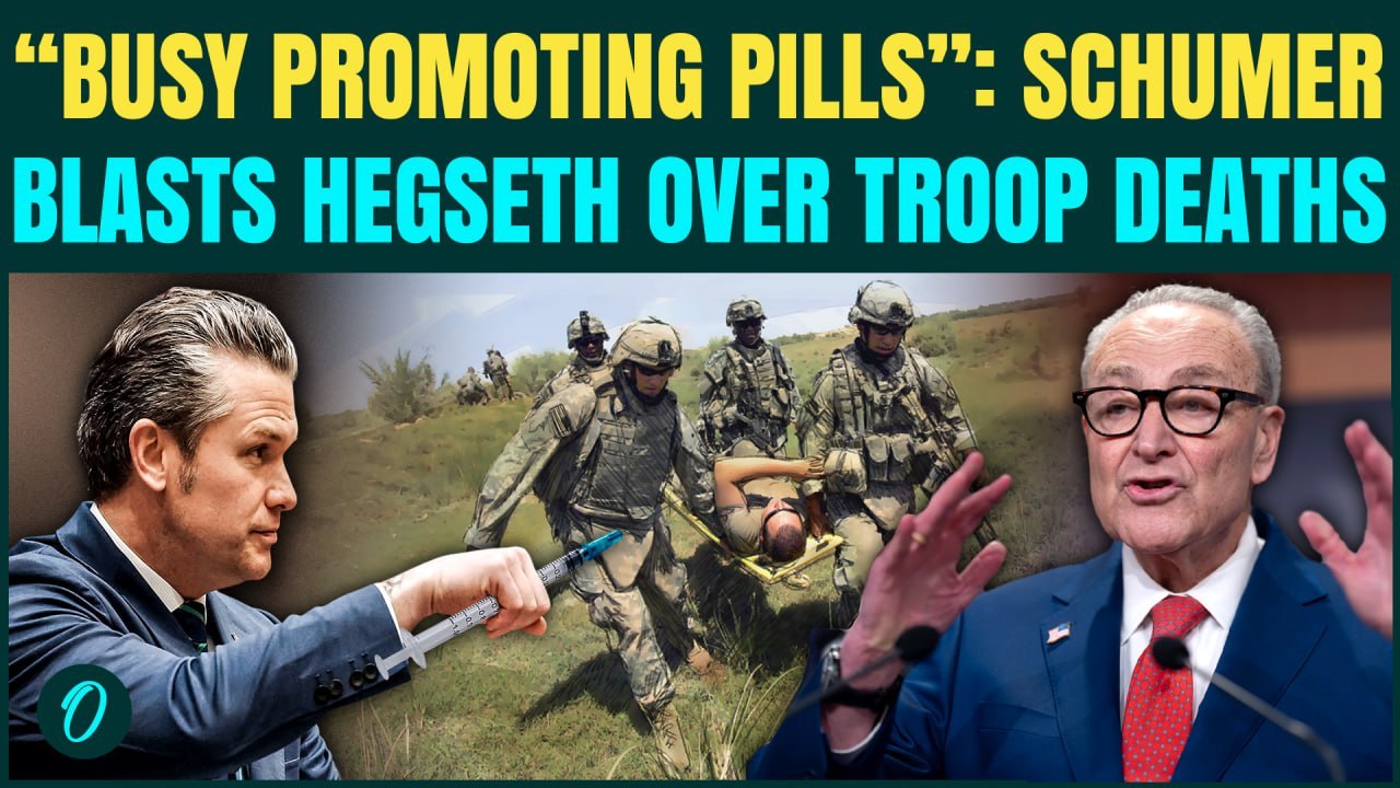 "Left Troops To Die!" Schumer GRILLS Hegseth For Promoting Testosterone Pills During Iran War