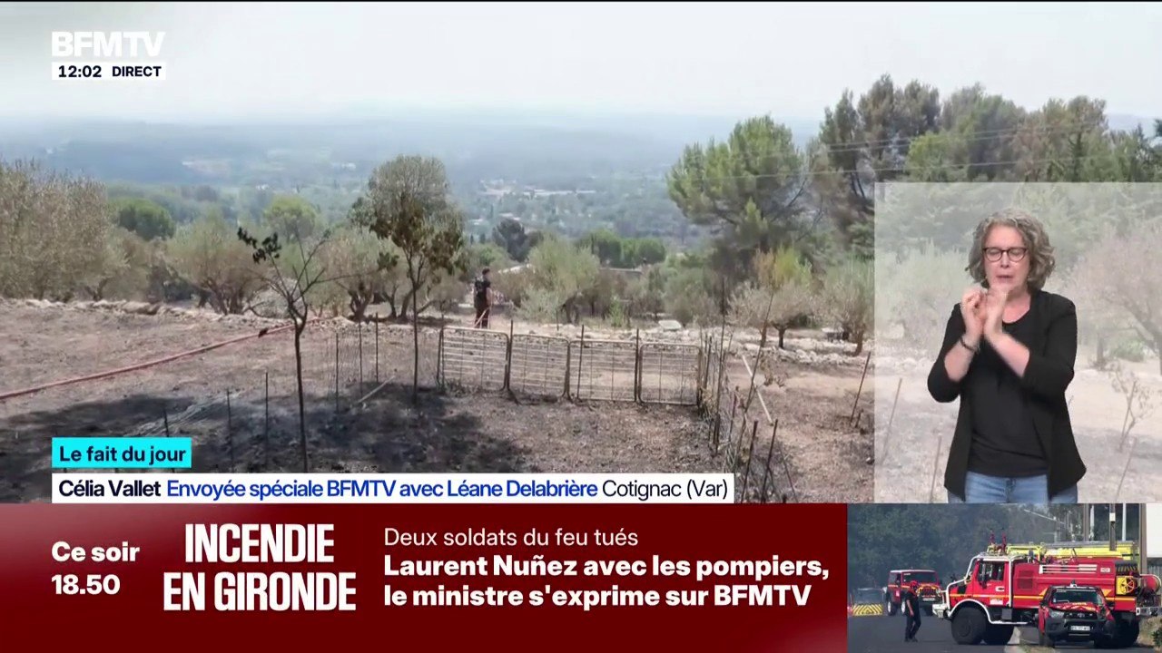 Incendie dans le Var: les opérations de mouillage se poursuivent