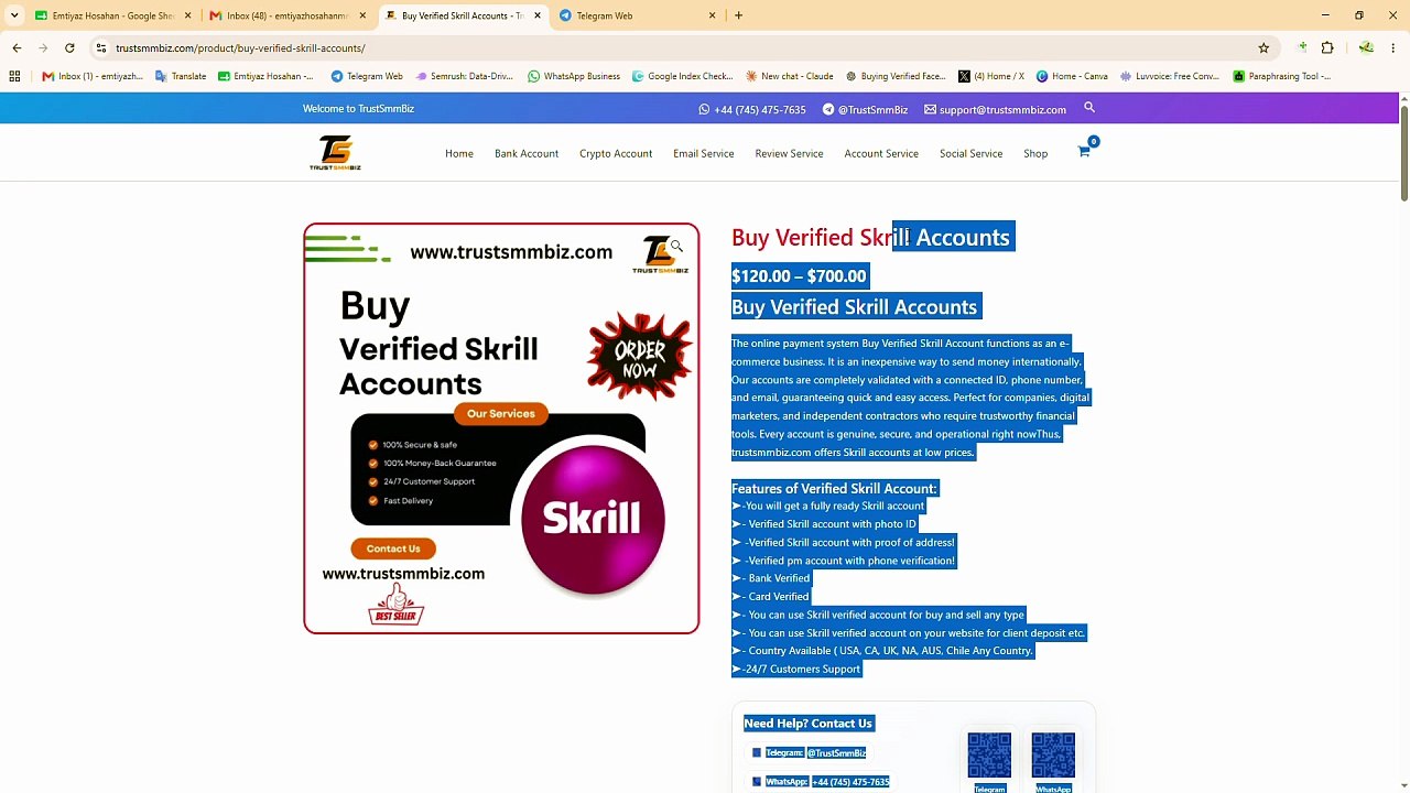 Buy Verified Skrill Accounts– Verified & Secure