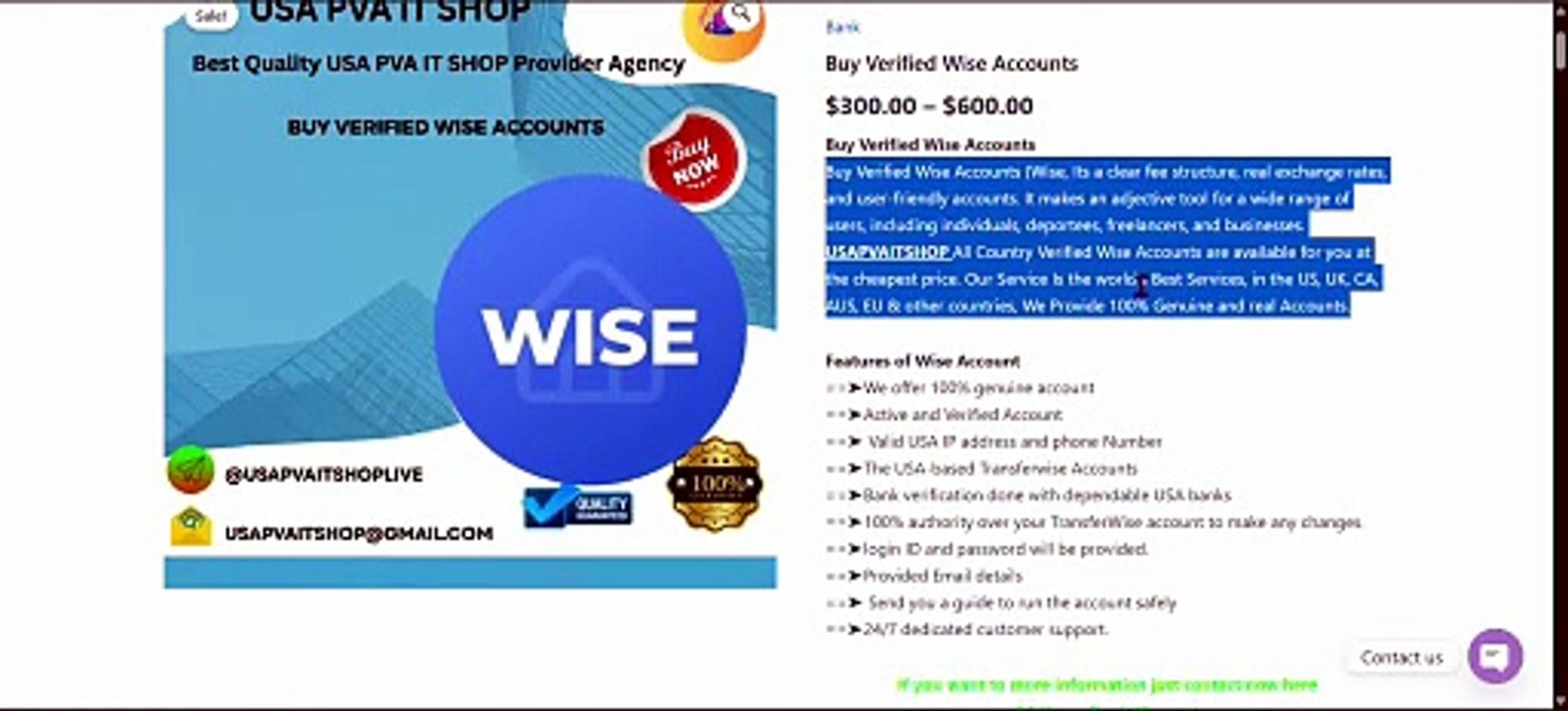 Buying Verified Wise Accounts Explained | PDF | Money