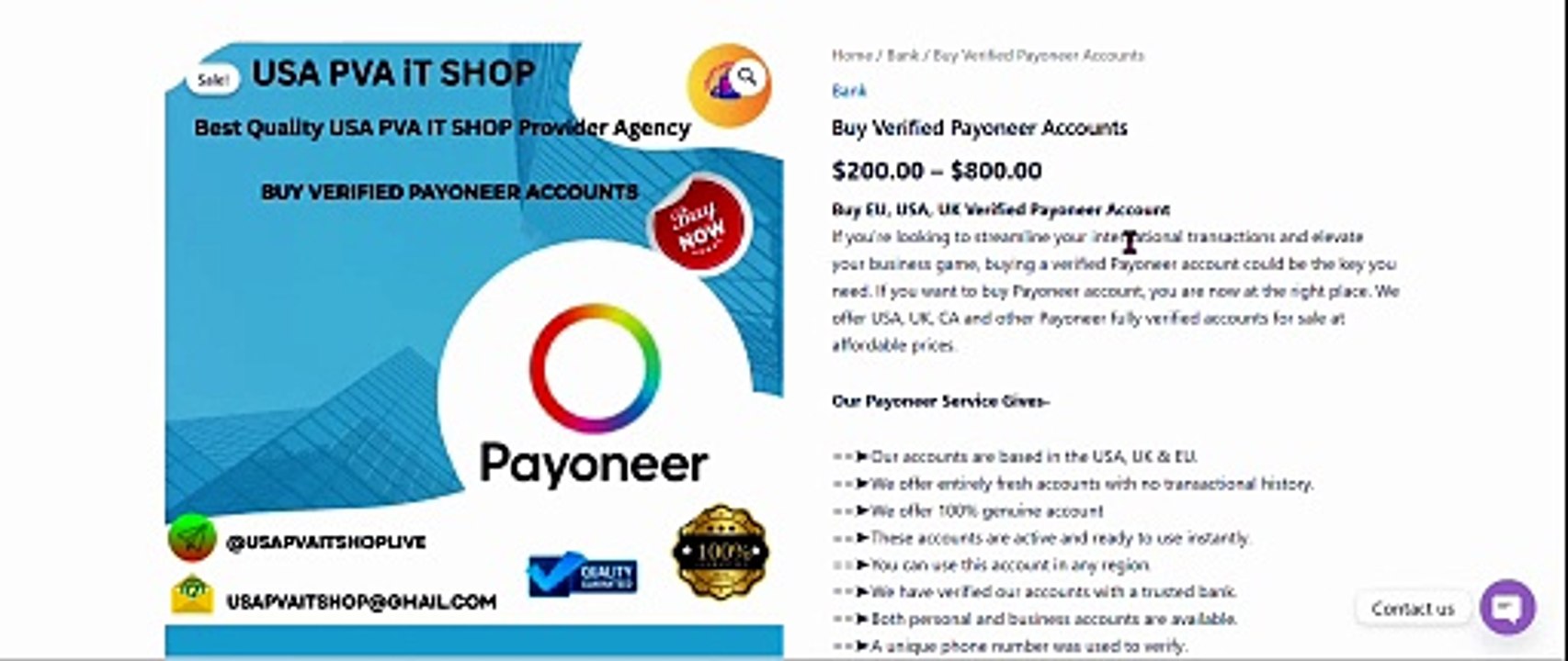 5 Sources for Buying a Verified,Payoneer Accounts