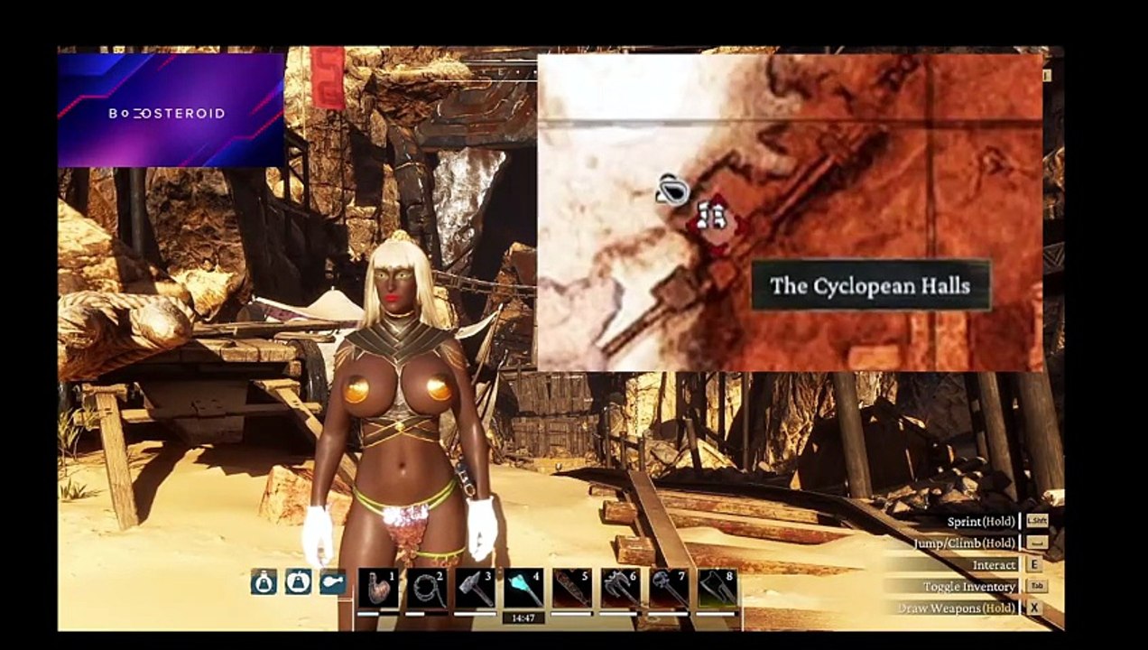 Conan Exiles The Cyclopean halls location beginners guide #Boosteroid