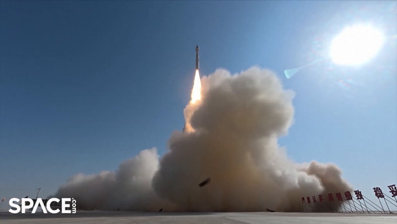 China's Lijian-1 Rocket Launches 3 Satellites For Pakistan