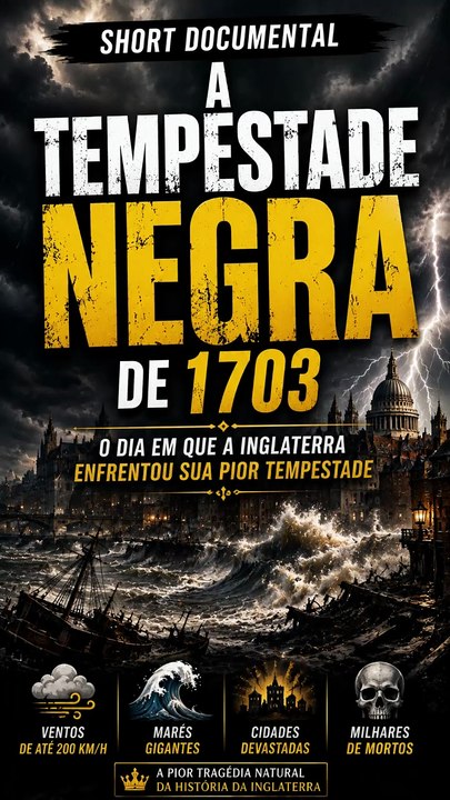 🌪️ A Grande Tempestade de 1703 O Dia em que a Inglaterra Parou