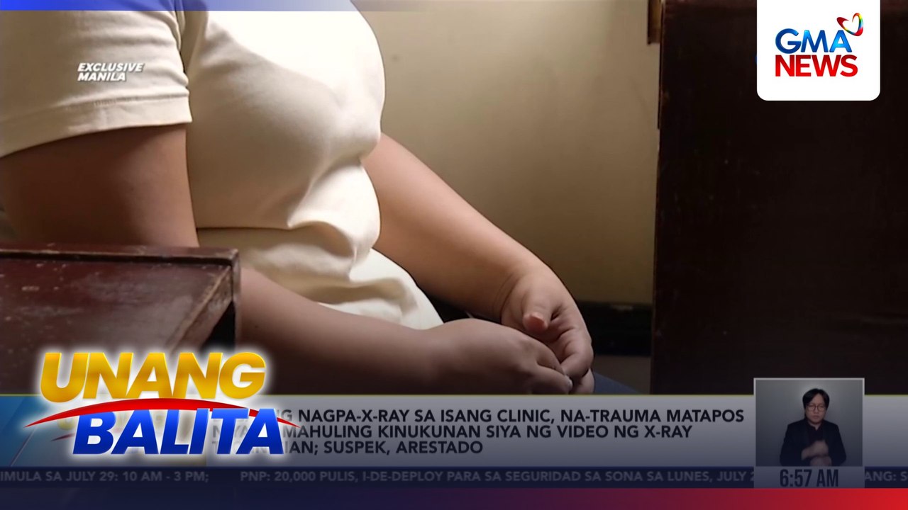 Babaeng nagpa-x-ray sa isang clinic, na-trauma matapos niyang mahuling kinukunan siya ng video ng x-ray technician; suspek, arestado | Unang Balita