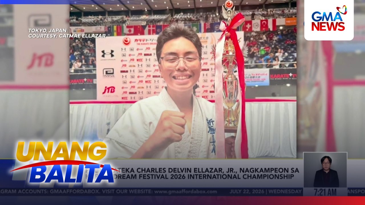 Phl Karateka Charles Delvin Ellazar, Jr., nagka...