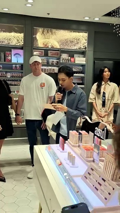 Preggy Celeste Cortesi and partner at launch of her business | PEP Coverage