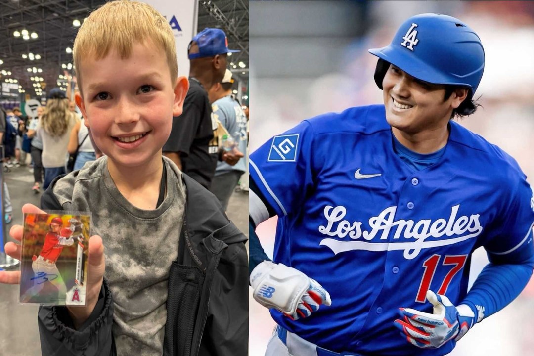 Young collector hits the jackpot, pulls $8,000 Shohei Ohtani card from 75-cent vending machine