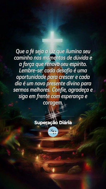 Confie, agradeça e siga em frente.