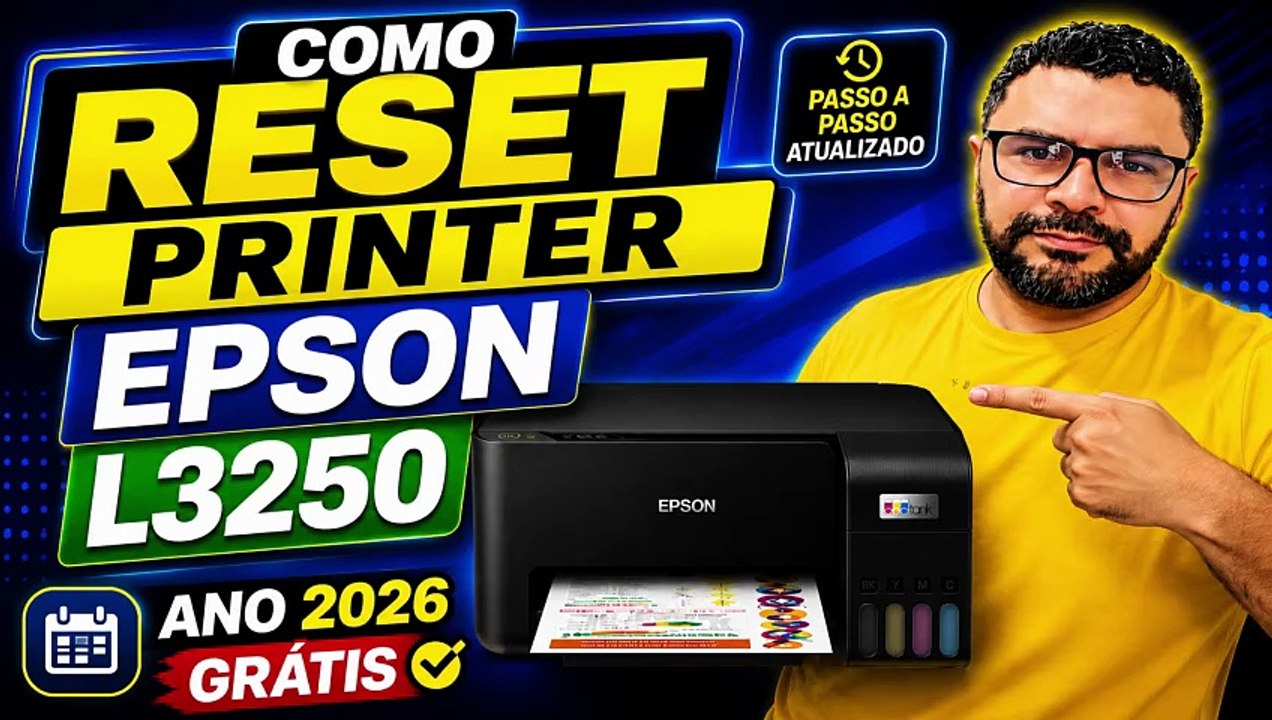 Epson L3250 Reset 2026 | Como Resetar a Impress...
