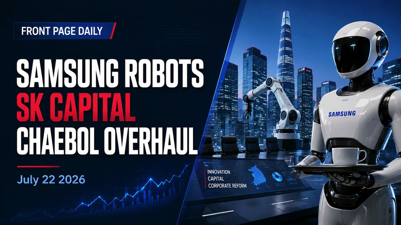 Samsung Robots, SK Capital, and Korea's Chaebol Overhaul | July 22 2026