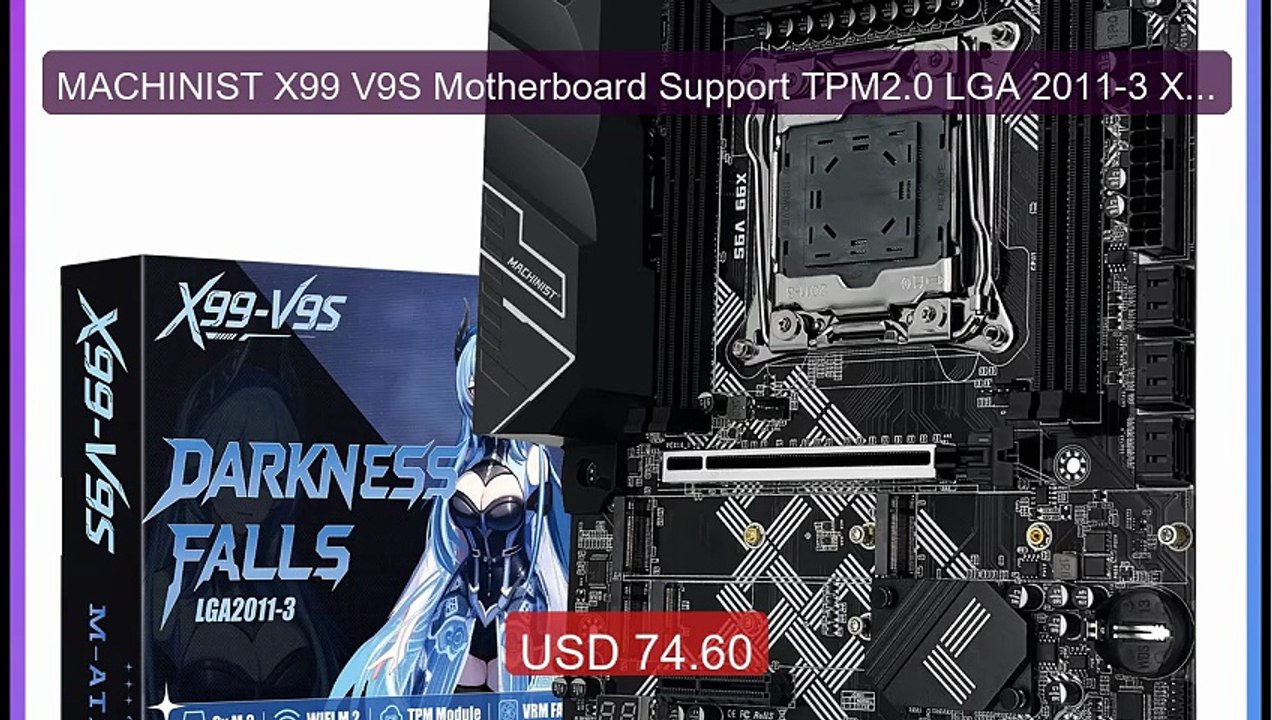 MACHINIST X99 V9S Motherboard Support TPM2.0 LGA 2011-3 Xeon ... -- Amazing Value 2026 | Must Have!