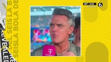 Robbie Williams aclara que fue lo que cayó de su nariz