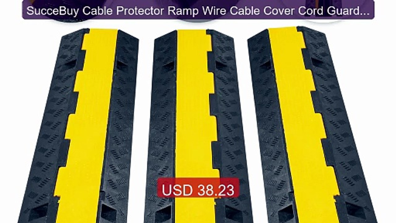 SucceBuy Cable Protector Ramp Wire Cable Cover Cord Guard 2 Ch... -- Hot Deal 2026 | Limited Offer!