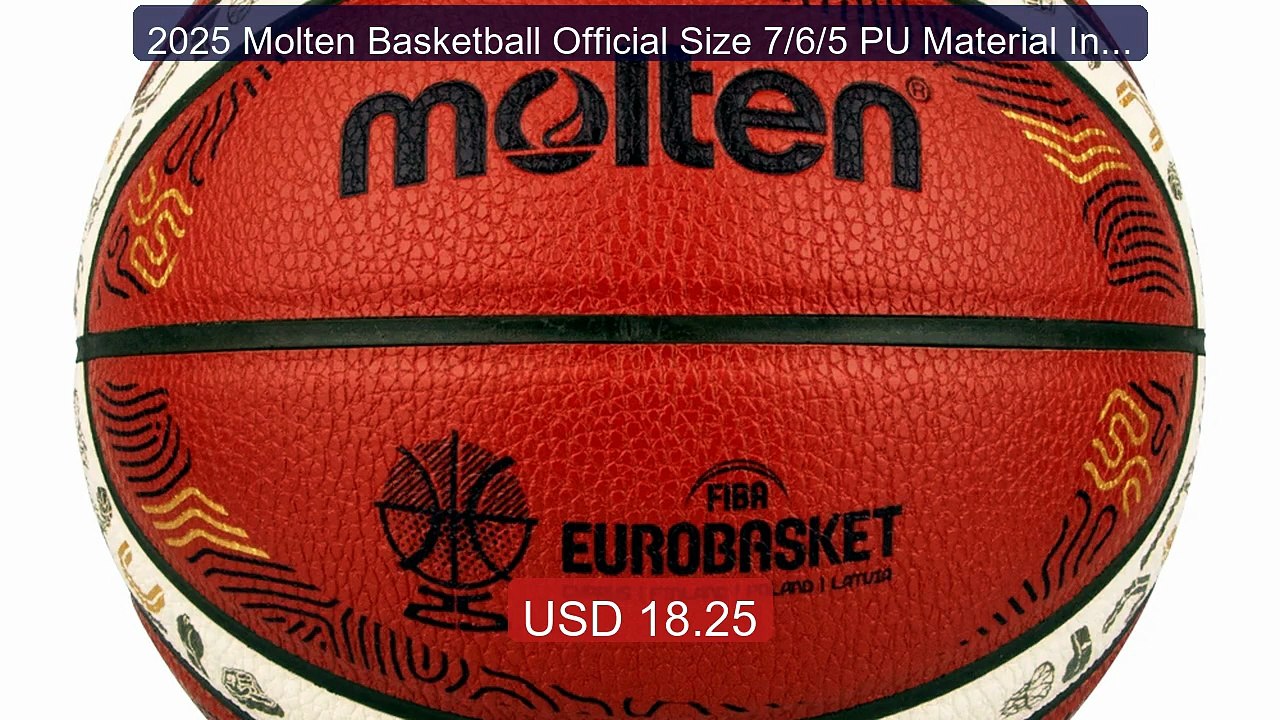 2025 Molten Basketball Official Size 7/6/5 PU Material Indo... -- Top Pick 2026 | Unbeatable Price!