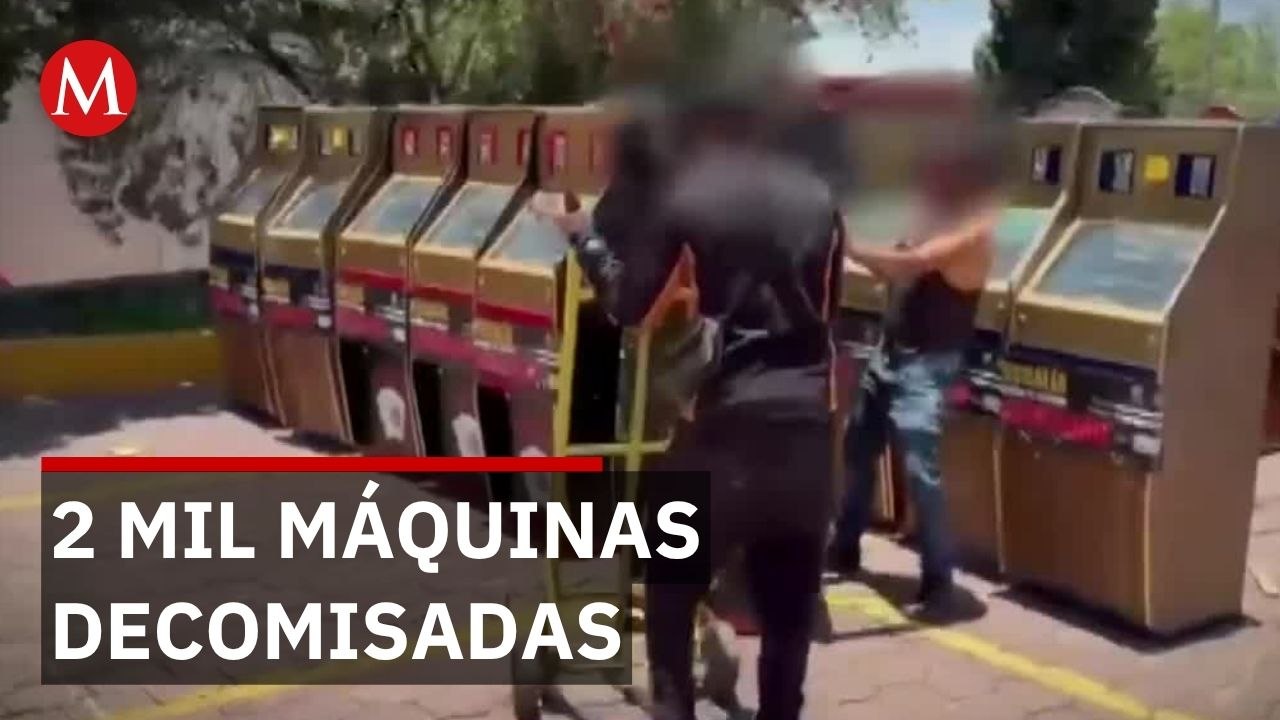 Fiscalía asegura 2 mil máquinas tragamonedas vendidas en redes que financiaban carteles