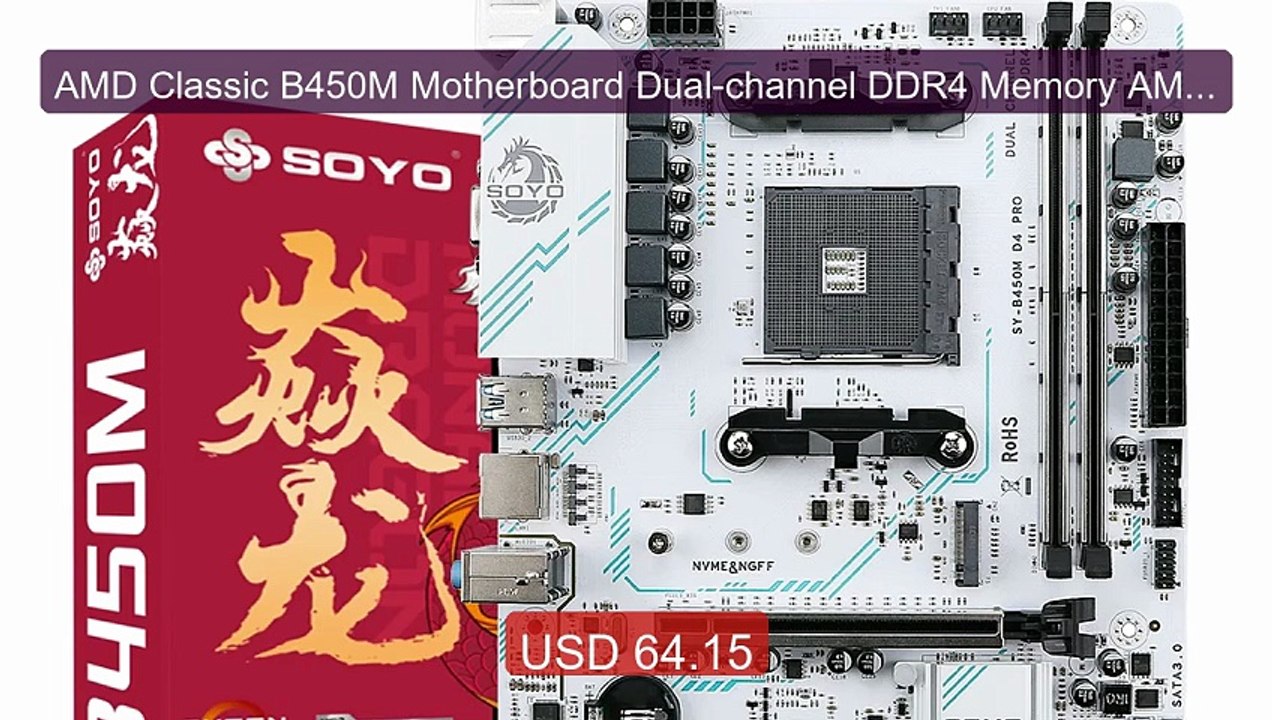 AMD Classic B450M Motherboard Dual-channel DDR4 Memory AM4 ... -- Top Pick 2026 | Unbeatable Price!