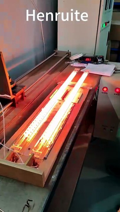 1120mm 5500w Medium Wave Twin Tube Carbon Fiber Infrared Heater Tube Double Hole Quartz Heating Lamp for Printing Drying Line