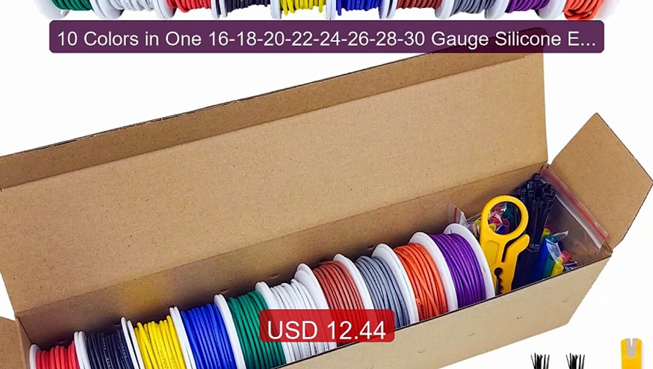 10 Colors in One 16-18-20-22-24-26-28-30 Gauge Silicone Electr... -- Hot Deal 2026 | Limited Offer!