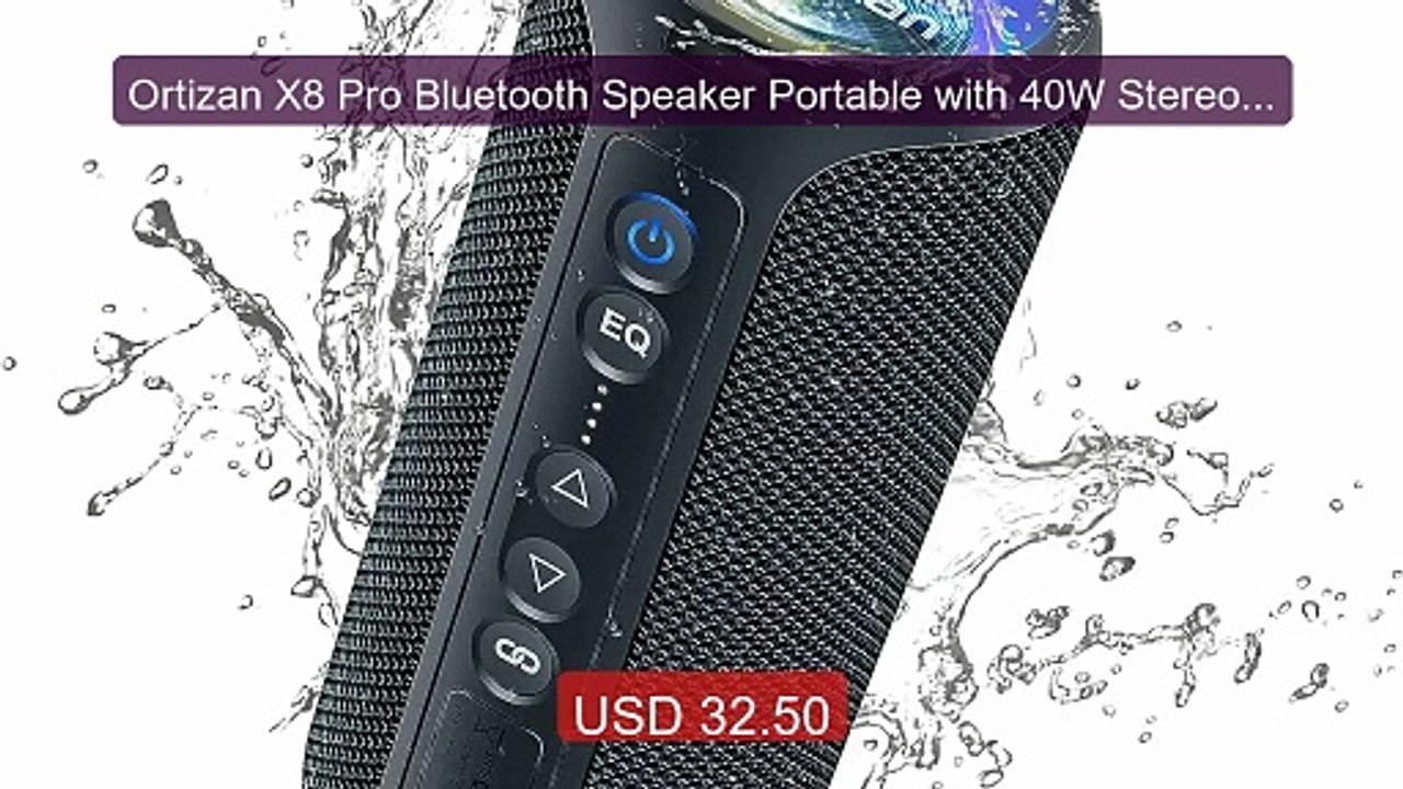 Ortizan X8 Pro Bluetooth Speaker Portable with 40W Stereo Soun... -- Hot Deal 2026 | Limited Offer!