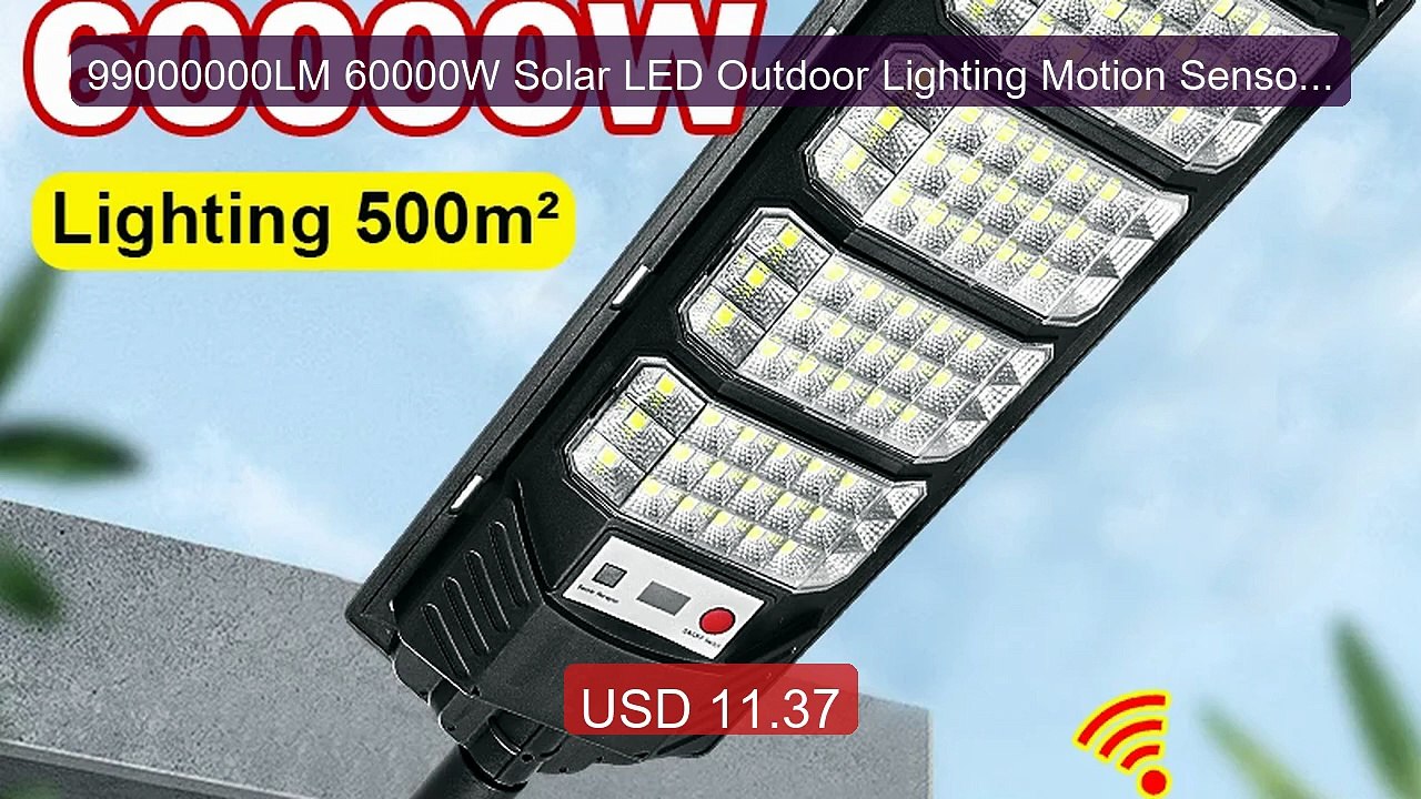 99000000LM 60000W Solar LED Outdoor Lighting Motion Sensor Sup... -- Best Buy 2026 | Great Quality!
