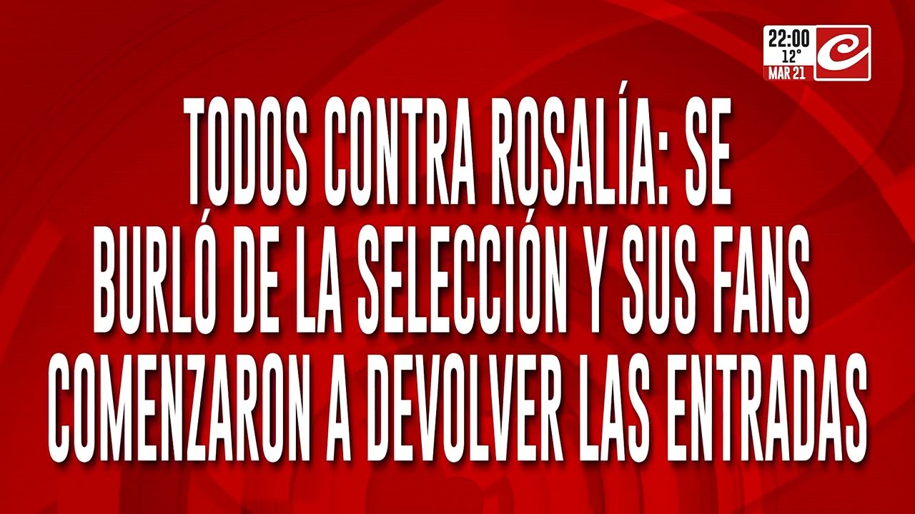 Todos contra Rosalía: se burló de la Selección y sus fans devolvieron las entradas