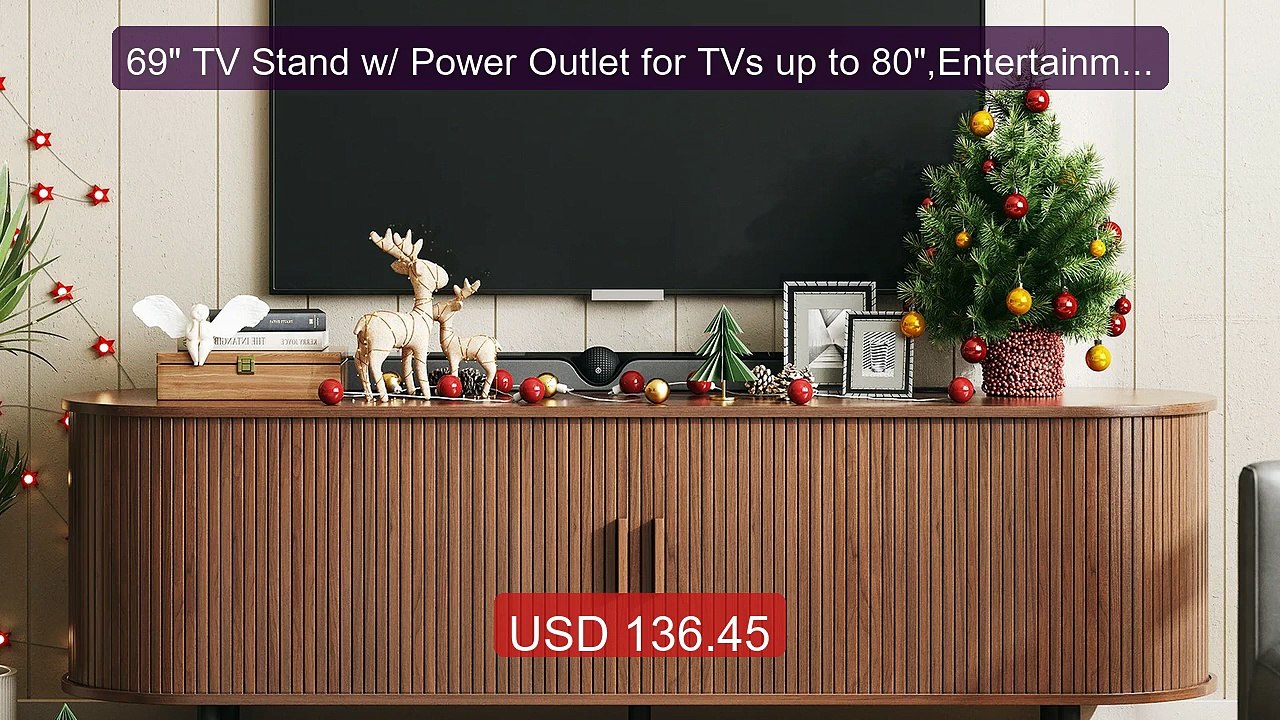 69" TV Stand w/ Power Outlet for TVs up to 80",Entertainment Center... -- Top Rated 2026 | Buy Now!