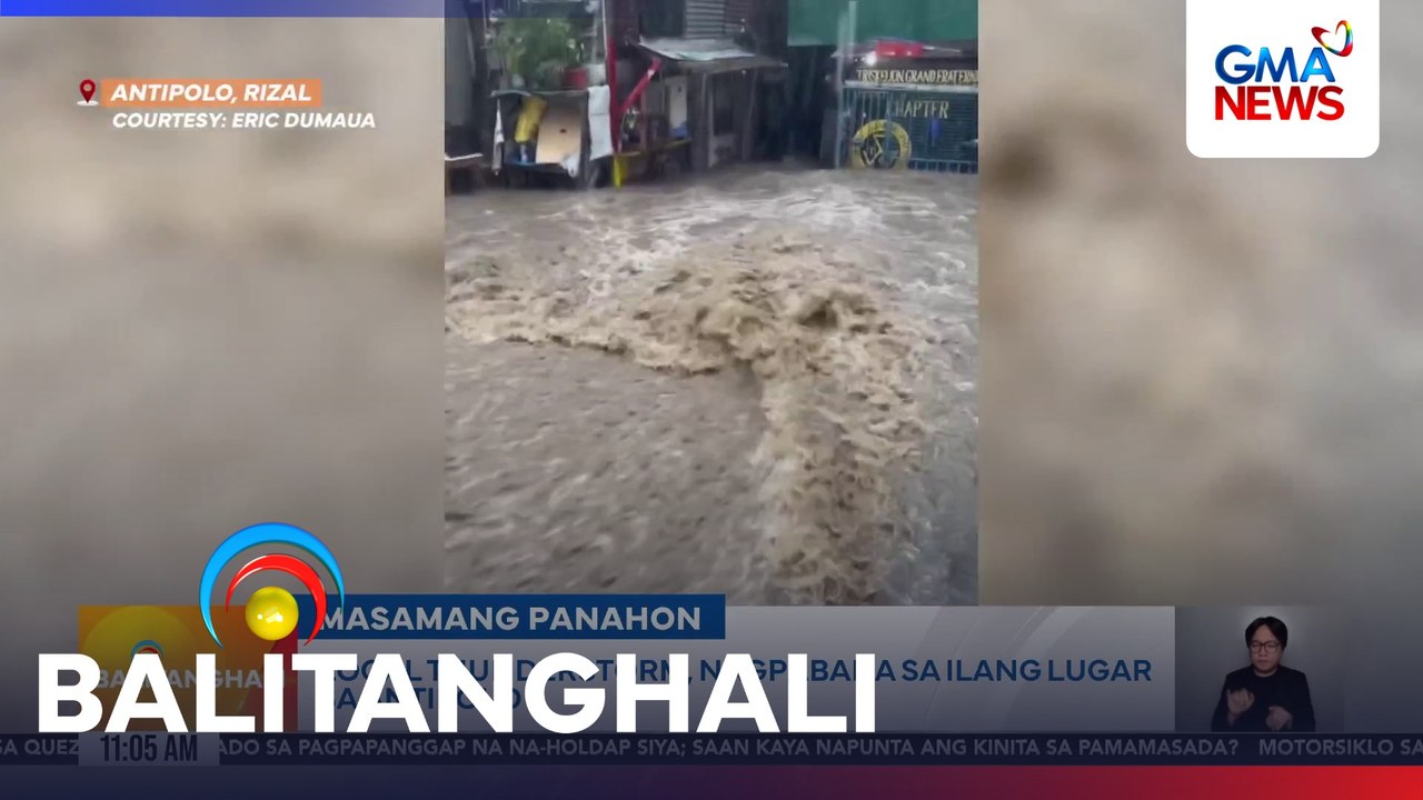 Local thunderstorm, nagpabaha sa ilang lugar sa antipolo | Balitanghali