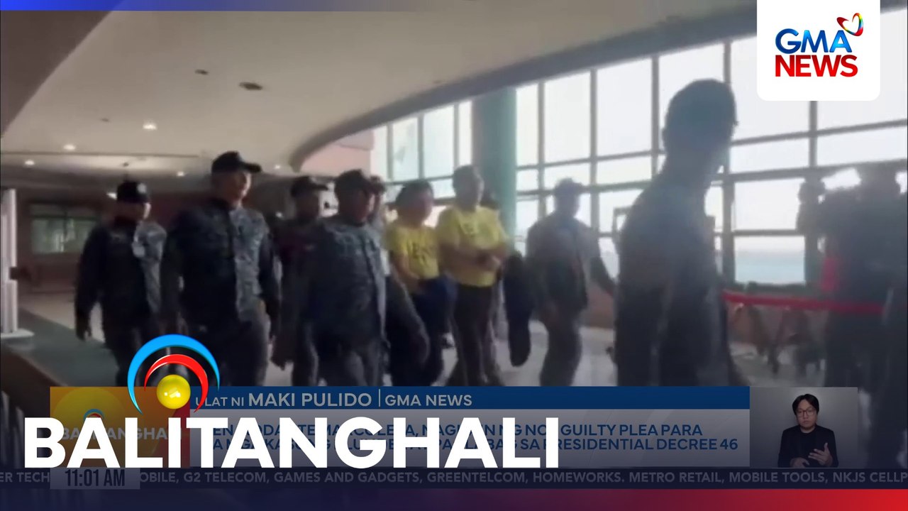 Sen. Rodante Marcoleta, naghain ng not guilty plea para sa mga kasong plunder at paglabag sa Presidential Decree 46 | Balitanghali