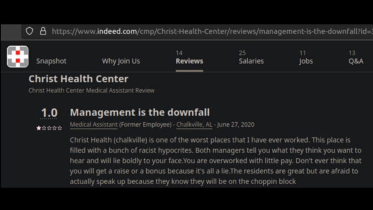 Online Employee Reviews Backup Endemic Corruption Assessment Of AL Medical Providers
