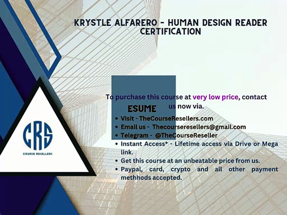 Thecourseresellers.com - Krystle Alfarero – Human Design Reader Certification