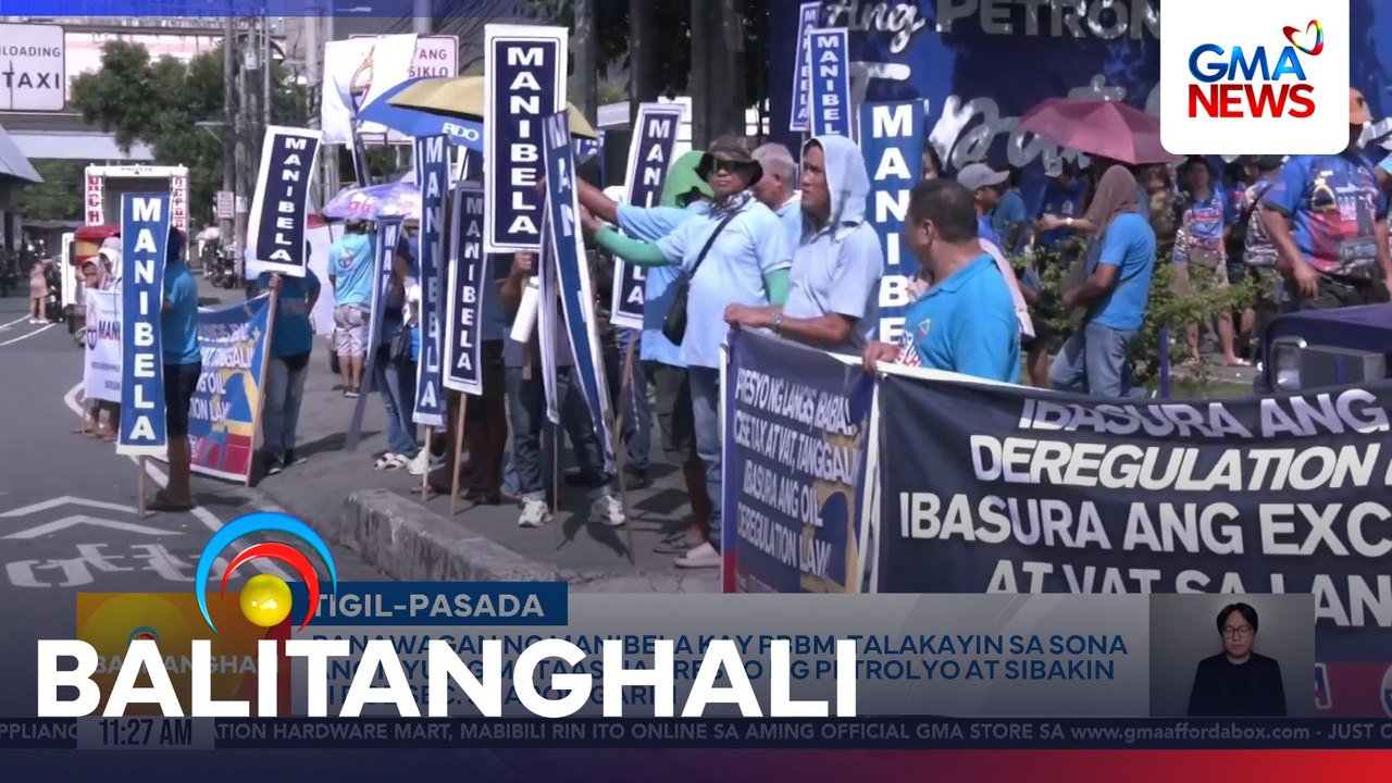 Transport strike ng grupong MANIBELA, umarangkada na; panawagan na tugunan ang tuloy-tuloy na oil price hike | Balitanghali