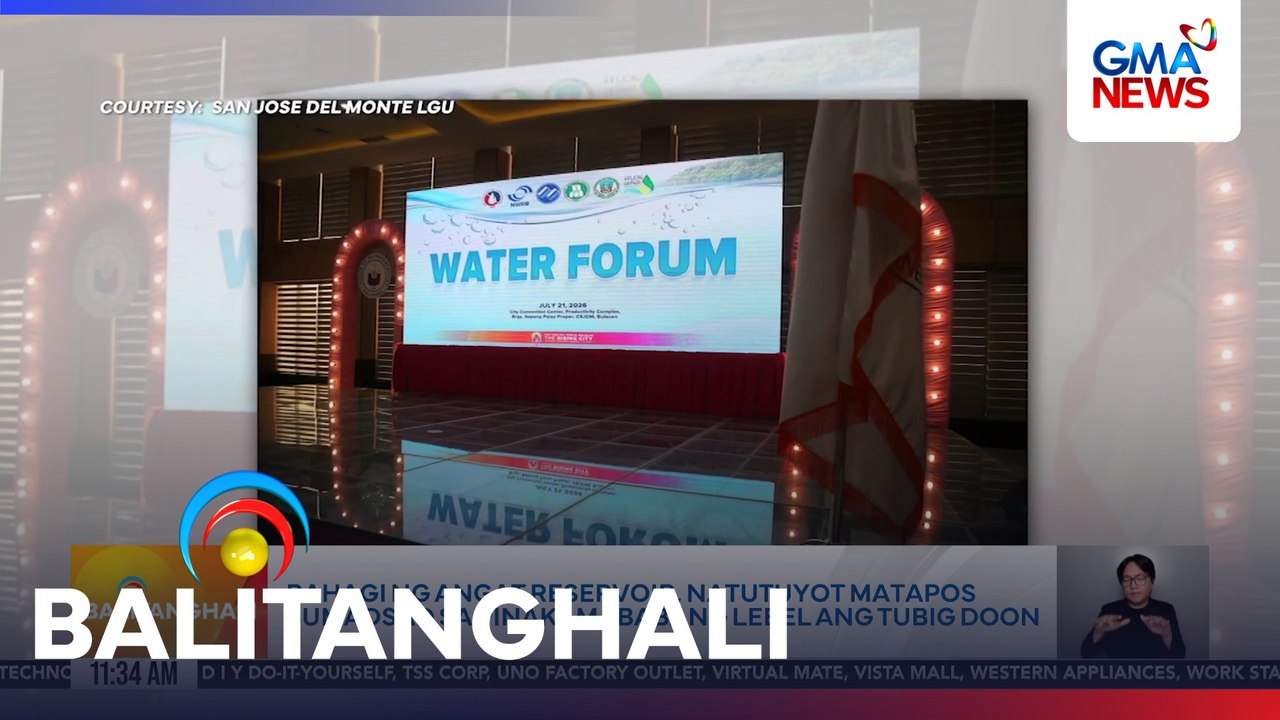 Bahagi ng Angat reservoir, natutuyot matapos sumadsad sa pinakamababang lebel ang tubig doon | Balitanghali