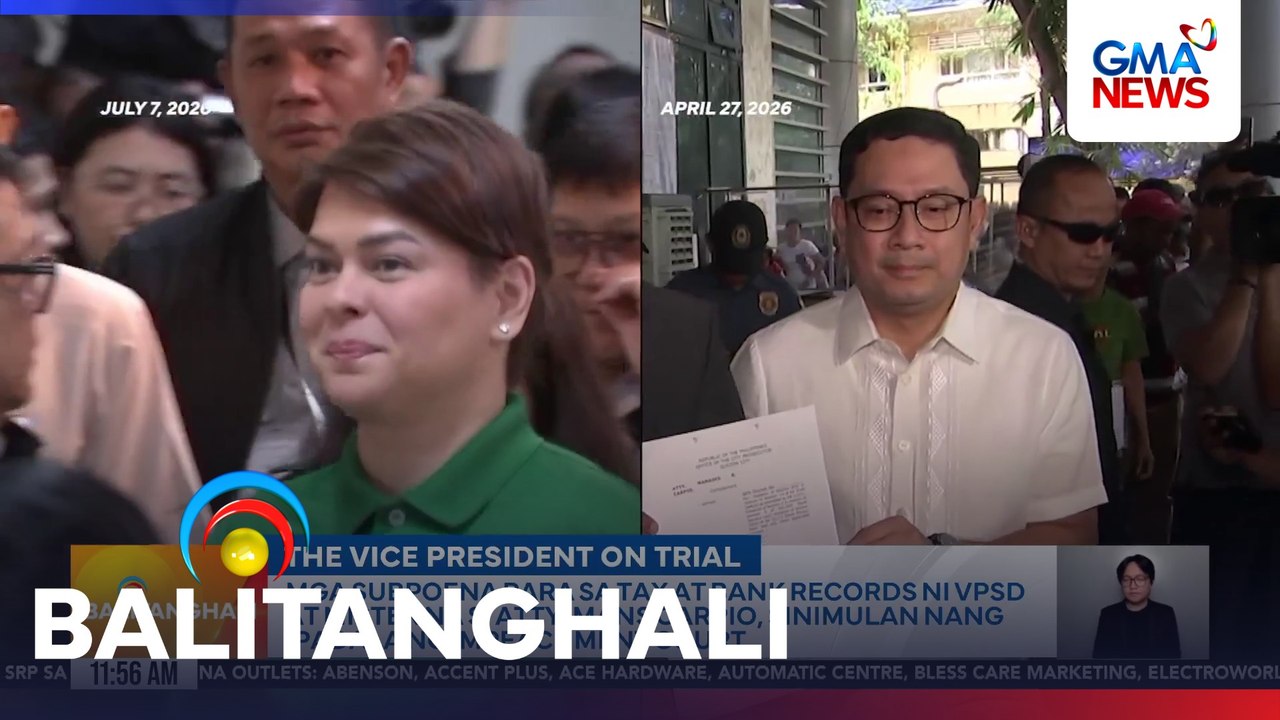 Mga subpoena para sa tax at bank records ni VPSD at mister na si Atty. Mans Carpio, sinimulan nang ipadala ng impeachment court | Balitanghali