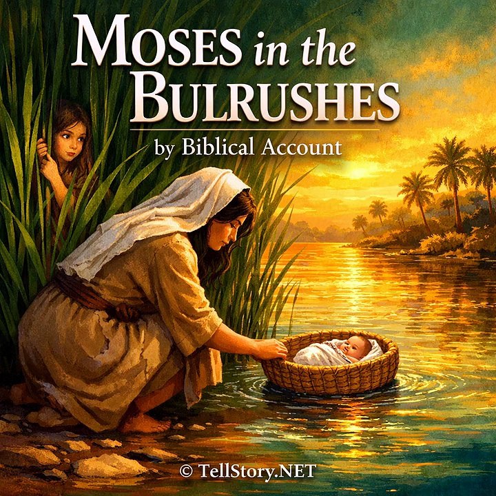 Moses in the Bulrushes by Bible Stories
