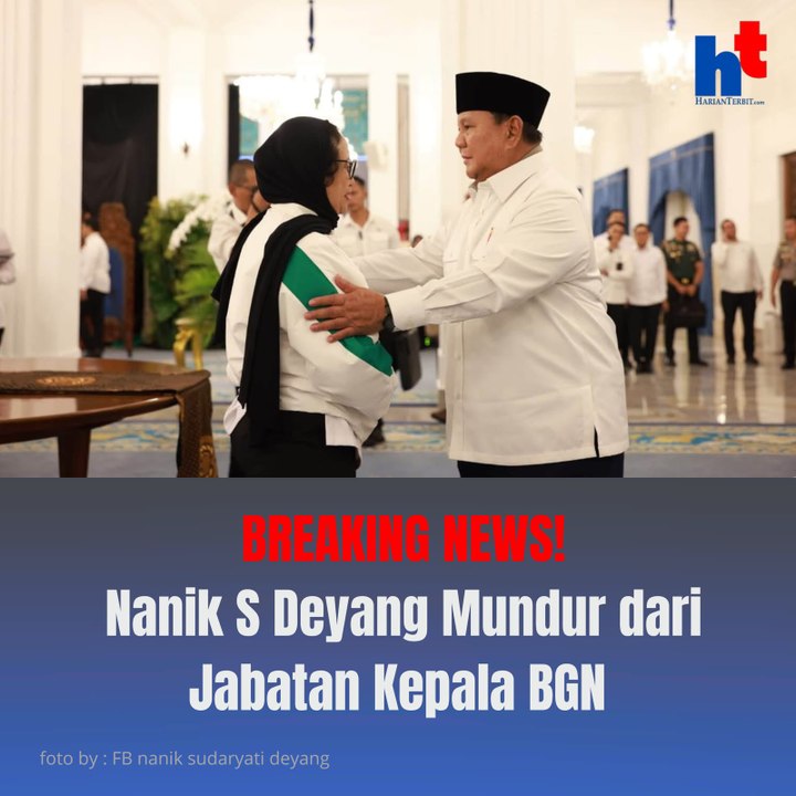 BREAKING NEWS! Nanik S Deyang Mundur dari Jabatan Kepala BGN