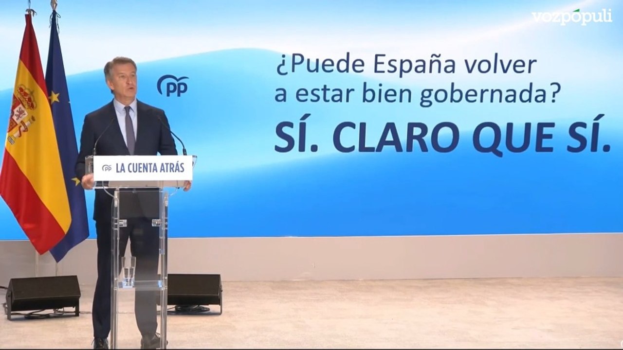 Feijóo: "Para el Gobierno, lo peor aún está por llegar y a España le espera lo mejor: el cambio que pondrá fin de una vez a una legislatura que nunca debió empezar"