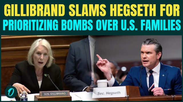 Families Starve, You Fund Bombs : Gillibrand HAMMERS Hegseth Over Iran War Spending | WATCH