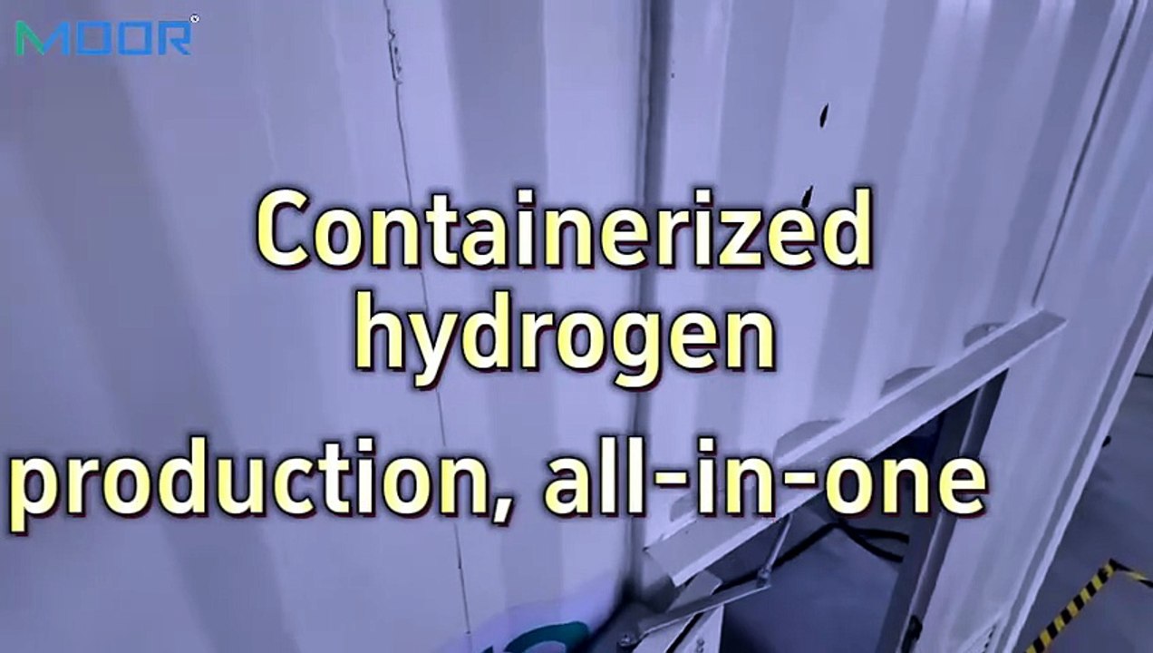 Containerized hydrogen production, all-in-one