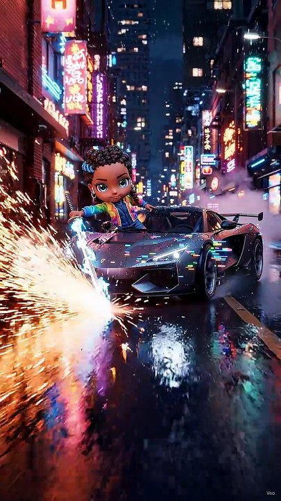 CYBER_DEMON: PROTOCOL 0 - Dark Drift Phonk (Official 3D Cute Animation Video) ⚔️🏎️