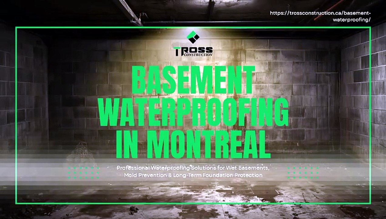 Protect Your Home with Professional Basement Waterproofing  Tross Construction