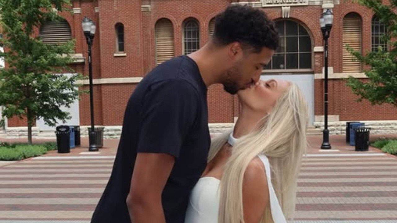 Boda en la NBA: Tyrese Haliburton y la cheerleader Jade Jones se casaron por lo civil