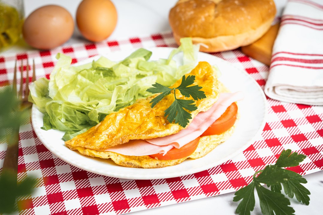Tortilla francesa en freidora de aire