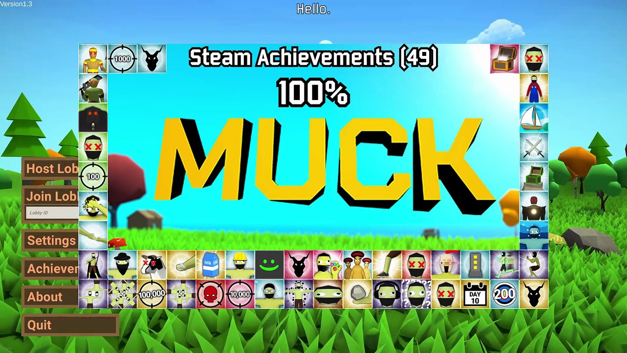 Muck | Steam Achievements (49), 100%, Part 1