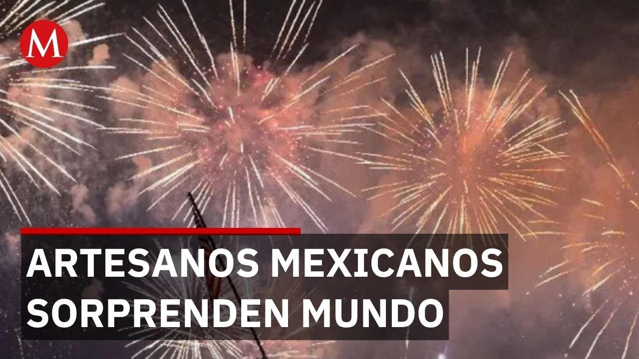 EU celebra independencia con fuegos artificiales récord Guinness; artesanos mexicanos fueron clave