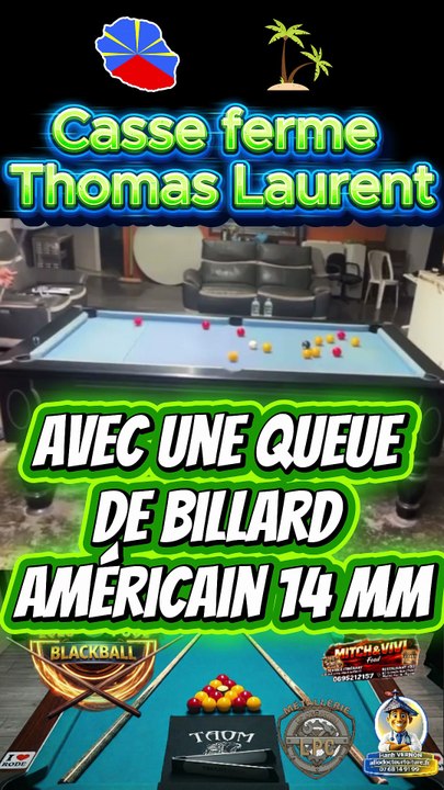 Casse ferme Thomas Laurent #8pool #blackball #billard #ultimatepool #pourtoi #fyp #fluxshorts #reels